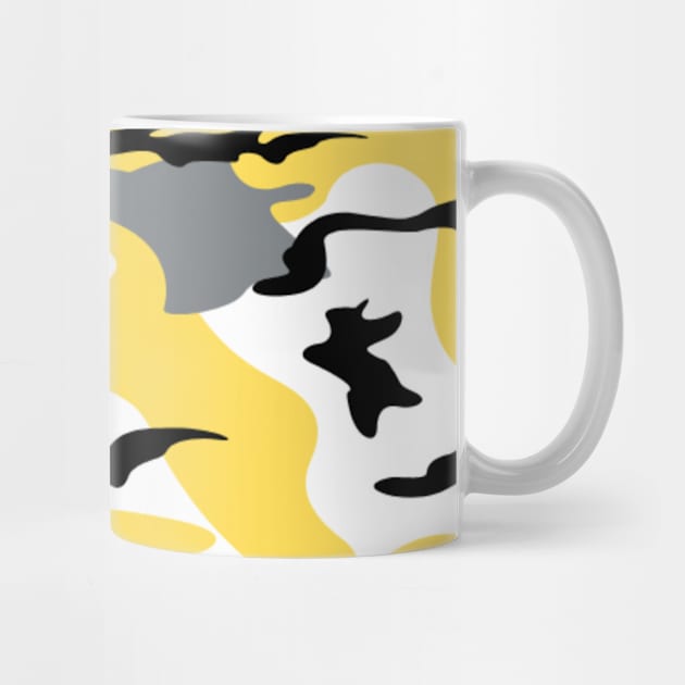 Black and Yellow Camo pattern Camouflage by Tshirtstory